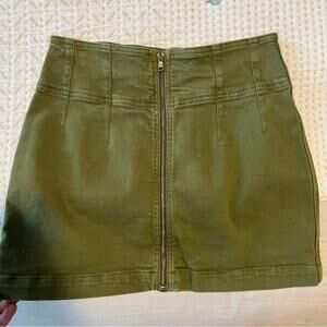 Green Cargo Skirt